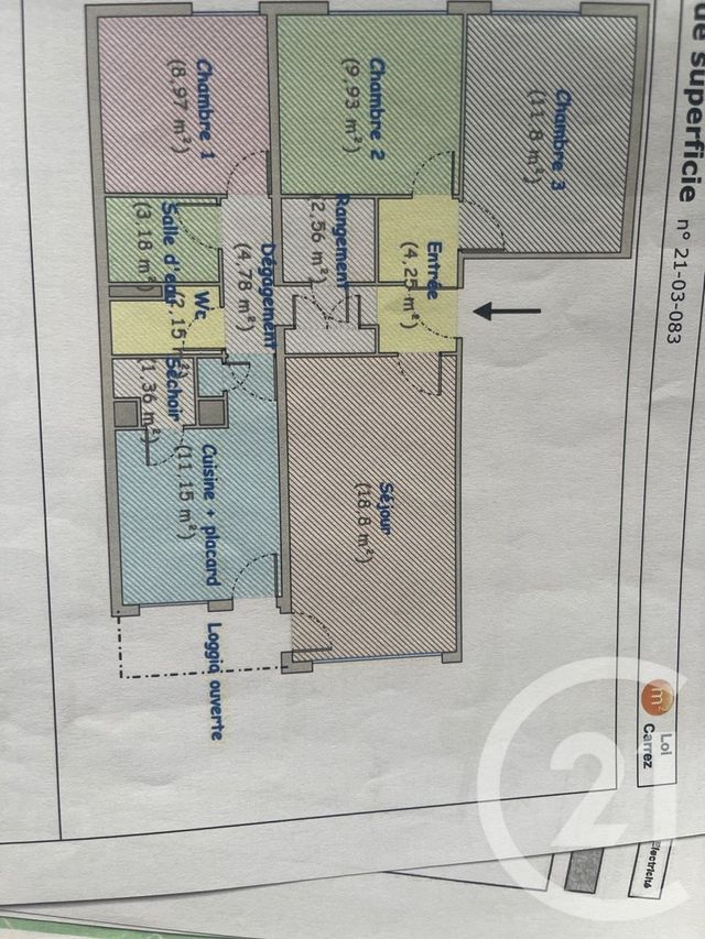 Appartement F4 à vendre - 4 pièces - 78,93 m2 - Allonnes - 72 - PAYS-DE-LOIRE