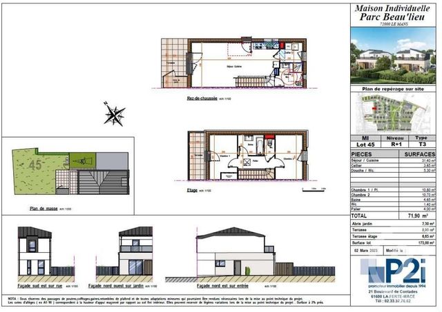 Agrandir la photo Maison à vendre - 3 pièces - 71,90 m2 - Le Mans - 72 - PAYS-DE-LOIRE