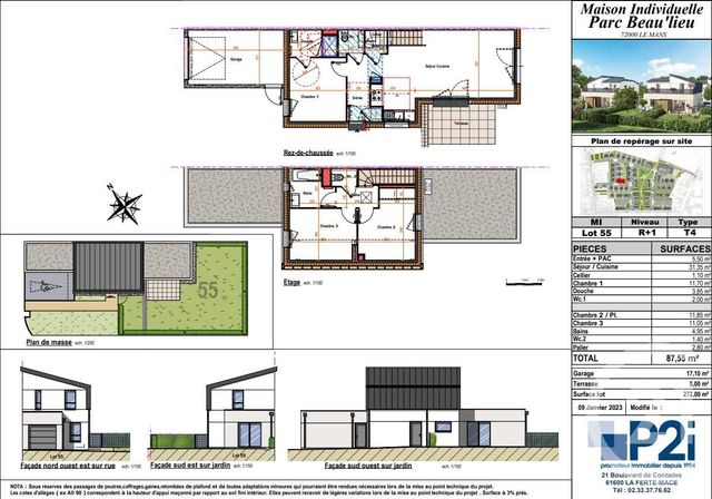 Agrandir la photo Maison à vendre - 4 pièces - 87,55 m2 - Le Mans - 72 - PAYS-DE-LOIRE
