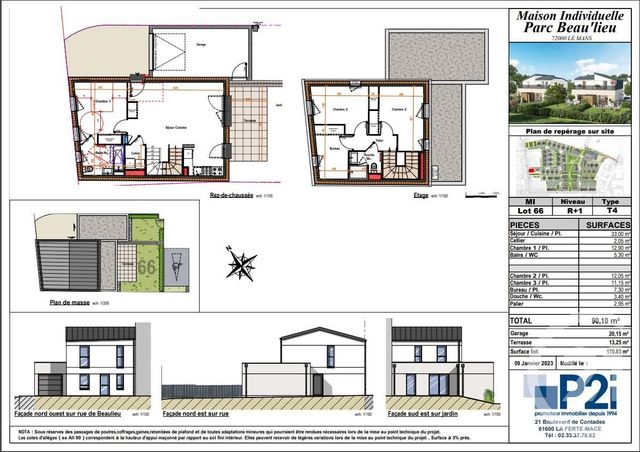 Agrandir la photo Maison à vendre - 4 pièces - 90,10 m2 - Le Mans - 72 - PAYS-DE-LOIRE
